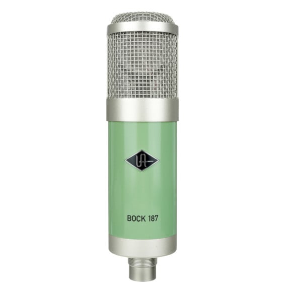 Microphone à condensateur Universal Audio Bock 187 FET - cardioïde, pad -10 dB et mode Fat (MIC-UA187)
