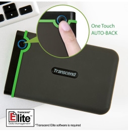 Disque dur USB 3.0 externe Anti-choc portable 1 TB Transcend StoreJet 25M3 - 2.5"
