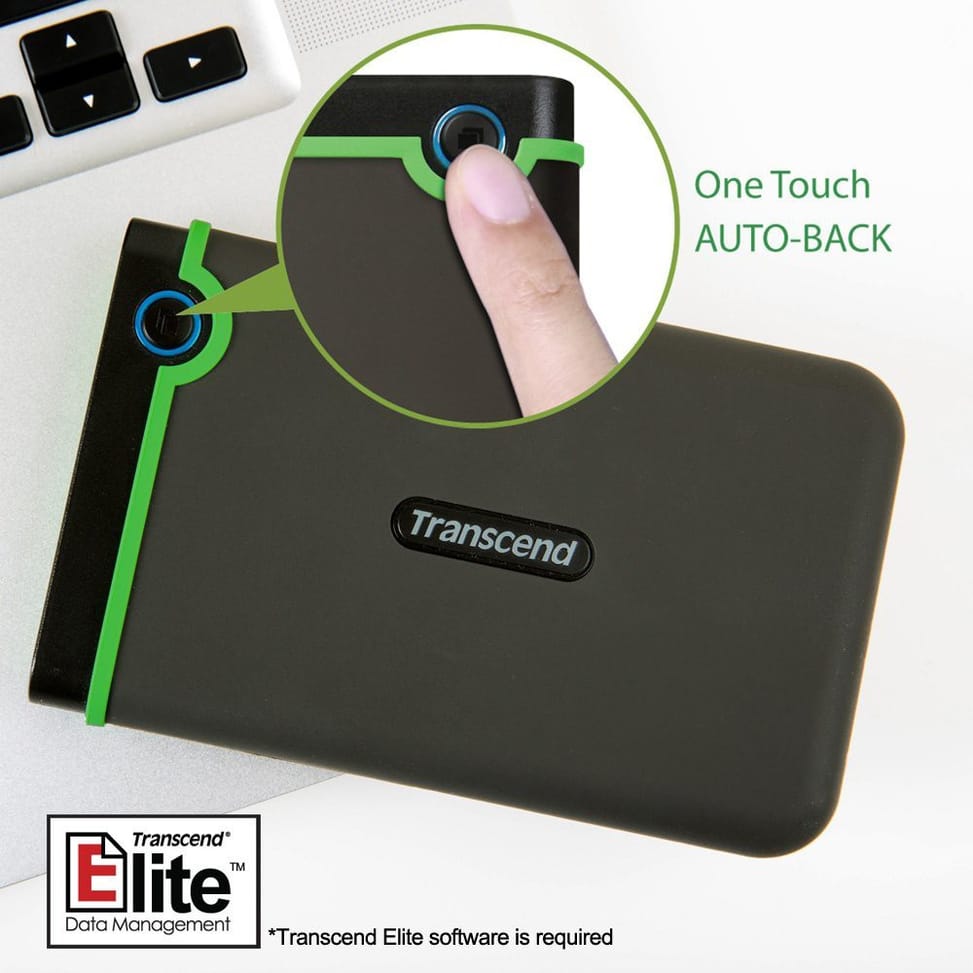 Disque dur USB 3.0 externe Anti-choc portable 1 TB Transcend StoreJet 25M3 - 2.5"