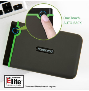 Disque dur USB 3.0 externe Anti-choc portable 1 TB Transcend StoreJet 25M3 - 2.5"