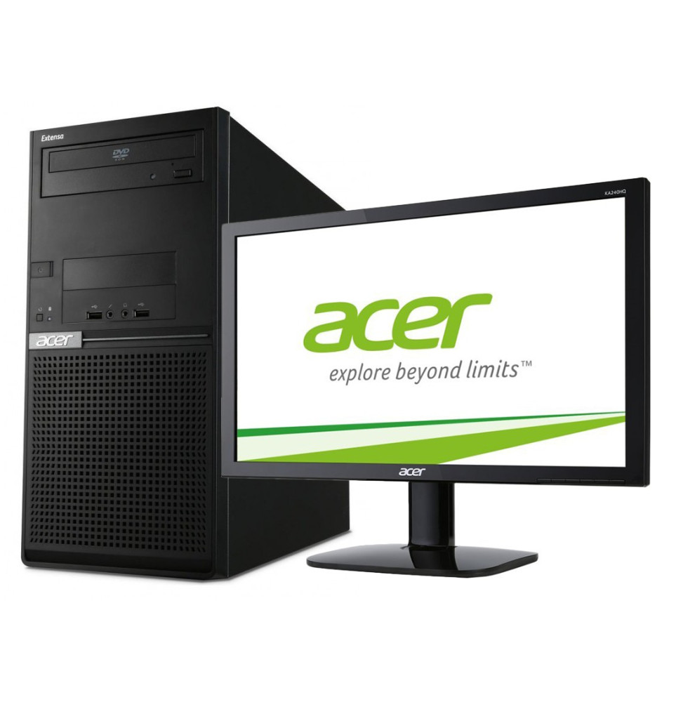 PC de bureau Acer Extensa EM2610 avec écran Acer 20 pouces (DT.X0CEM.124)