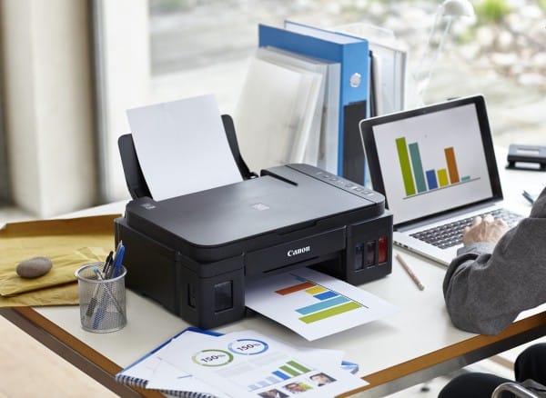 Imprimante  Jet d’encre Couleur 3en1 Canon PIXMA G2400 avec des réservoirs intégrés d'encre