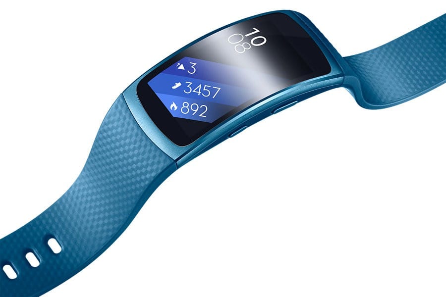 SAMSUNG Galaxy Gear Fit2 (Noir L / Rose et Bleu S)