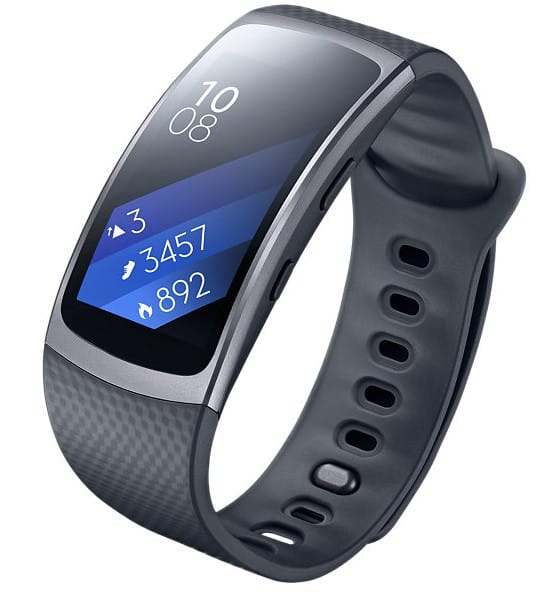 SAMSUNG Galaxy Gear Fit2 (Noir L / Rose et Bleu S)