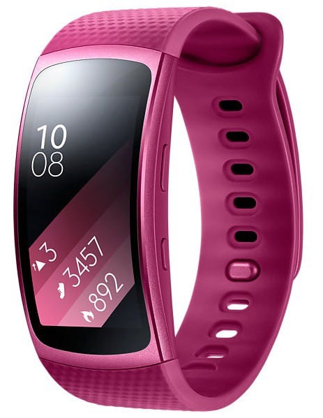 SAMSUNG Galaxy Gear Fit2 (Noir L / Rose et Bleu S)