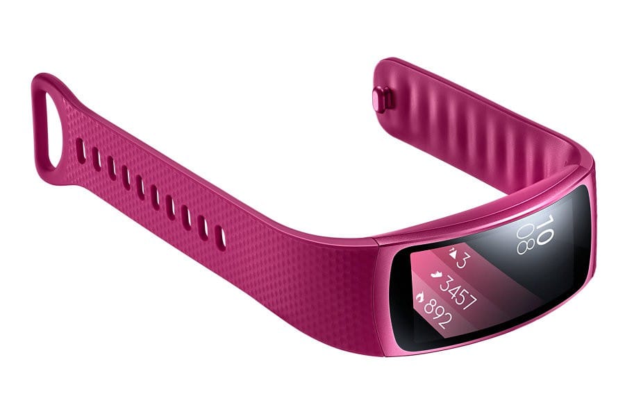 SAMSUNG Galaxy Gear Fit2 (Noir L / Rose et Bleu S)
