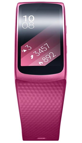 SAMSUNG Galaxy Gear Fit2 (Noir L / Rose et Bleu S)