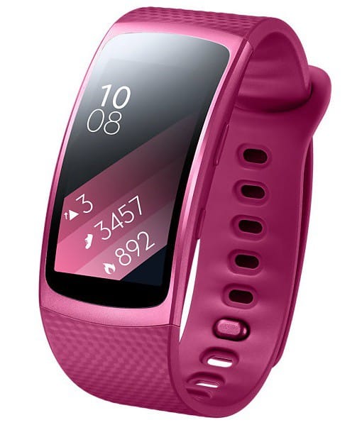 SAMSUNG Galaxy Gear Fit2 (Noir L / Rose et Bleu S)