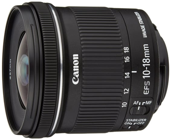 Canon objectif EF-S 10-18mm f/4.5-5.6 IS STM