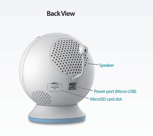 Caméra de surveillance Wi-Fi à vision nocturne portable pour bébé D-Link EyeOn Baby Monitor Junior