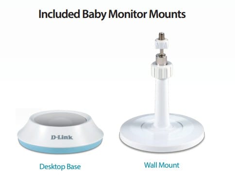 Caméra de surveillance Wi-Fi à vision nocturne portable pour bébé D-Link EyeOn Baby Monitor Junior