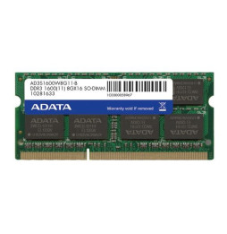 Barrete mémoire RAM ADATA DDR3 1600 240Pin Unbuffered DIMM pour Ordinateur de bureau