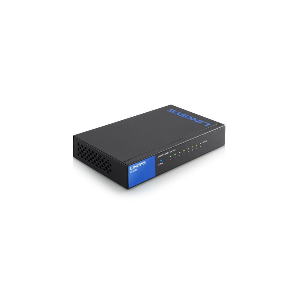Switch non administrable Gigabit 8 ports LGS108 Linksys pour les entreprises
