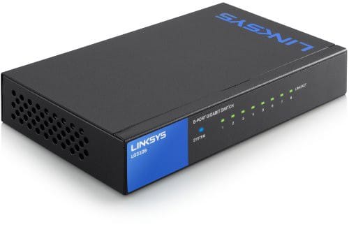 Switch non administrable Gigabit 8 ports LGS108 Linksys pour les entreprises