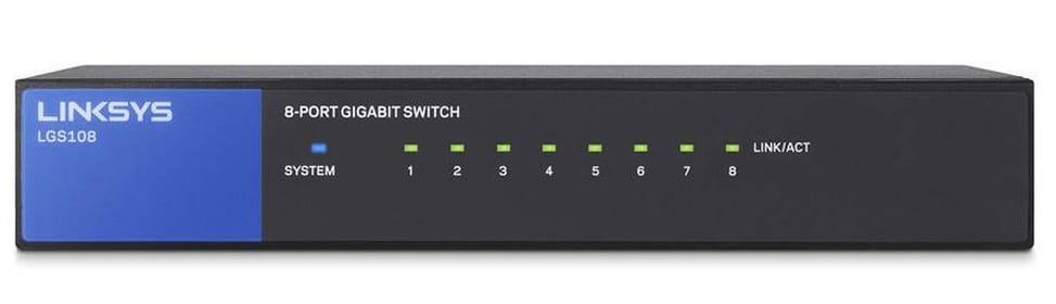 Switch non administrable Gigabit 8 ports LGS108 Linksys pour les entreprises