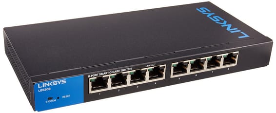 Switch administrable Linksys 8-Port Business Smart Gigabit LGS308