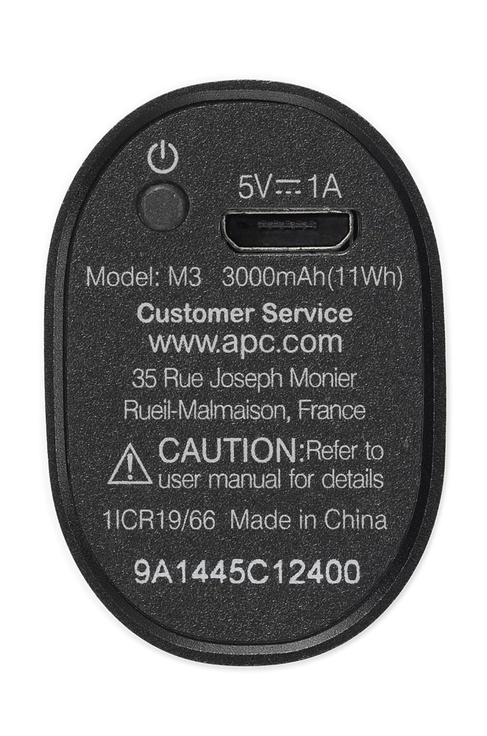Batterie de secours portable APC M5BK 5000mAh Li-polymer (1x 5V/2,4A + 1x 5V/1A)