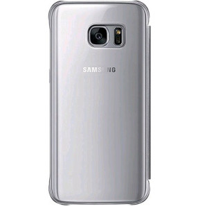 Clear View Cover Samsung S7 - Silver