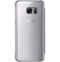 Clear View Cover Samsung S7 - Silver