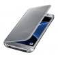 Clear View Cover Samsung S7 - Silver