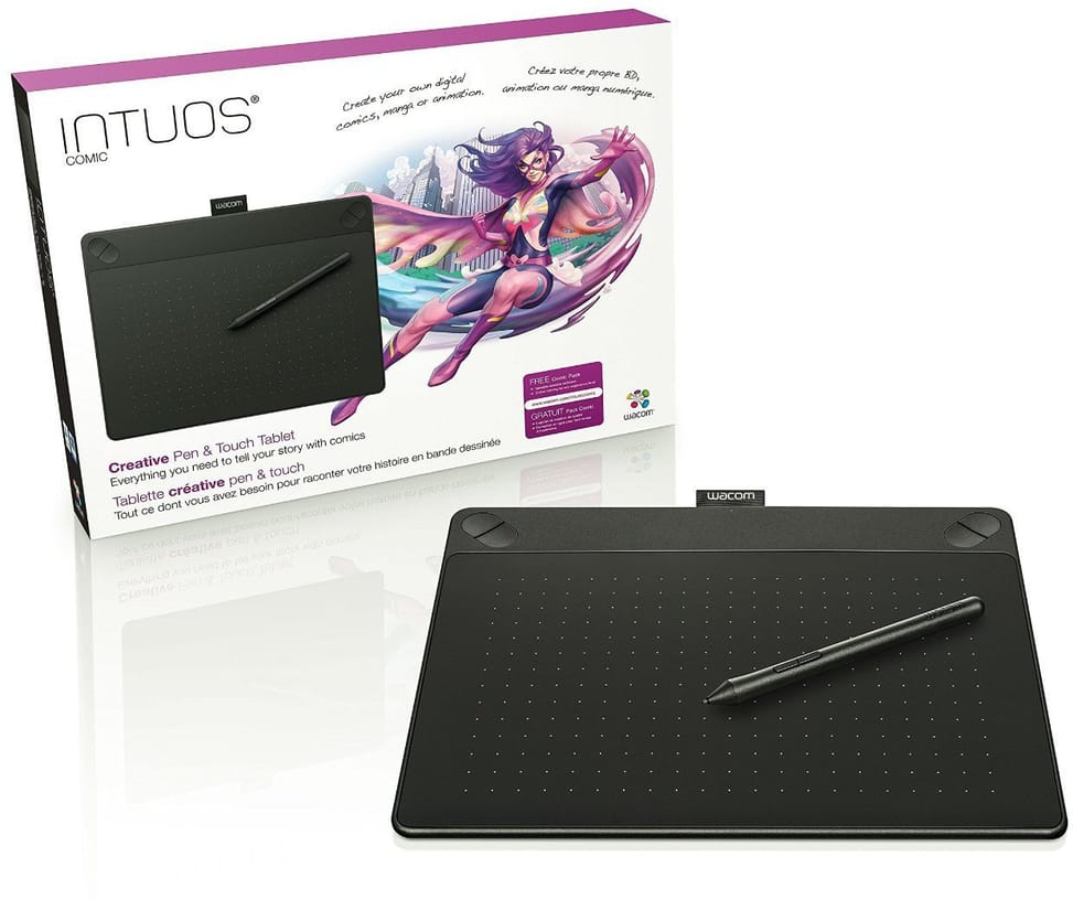Tablette graphique Filaire créative tactile et à stylet Wacom Intuos Comic Small