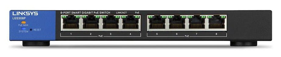 Switch administrable Linksys 8-Port Business Smart Gigabit LGS308