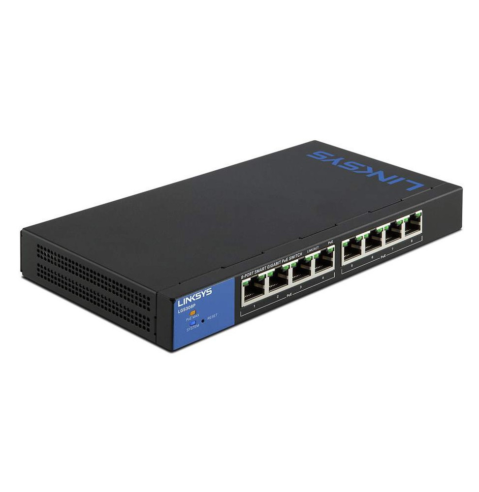 Switch administrable Linksys 8-Port Business Smart Gigabit LGS308