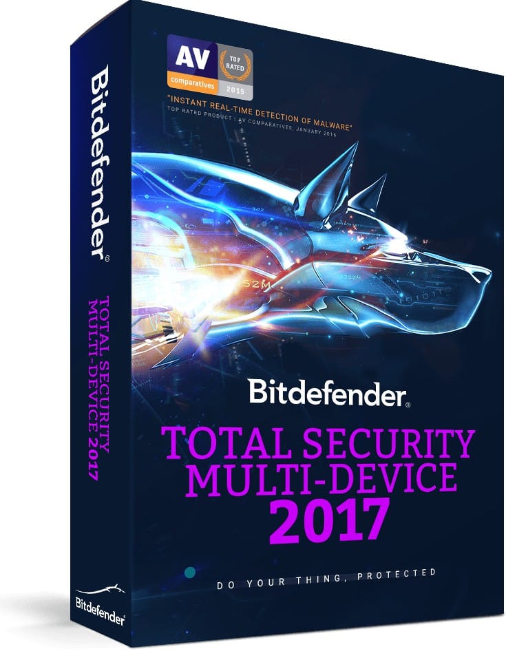 Bitdefender Total Security Multi-Device 2017 - 3 utilisateurs / appareils illimités