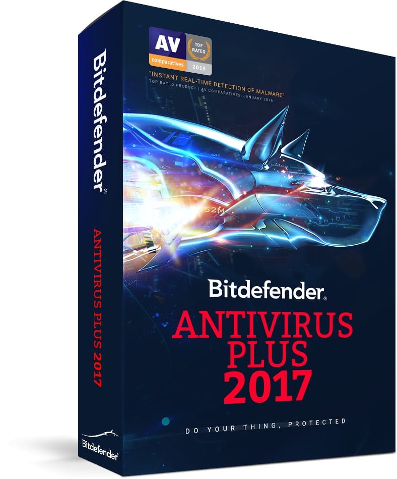 Bitdefender Antivirus Plus 2016 - 1 an / 3 postes (Version Boîte avec DVD)
