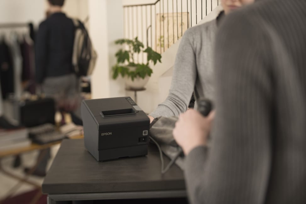 Imprimante étiquettes réseau Epson TM-T88V (654): Ethernet UB-E04, PS, EDG, Buzzer, EU