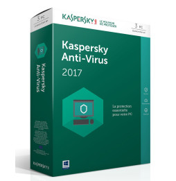 Kaspersky Antivirus 2017 pour PC 3 postes