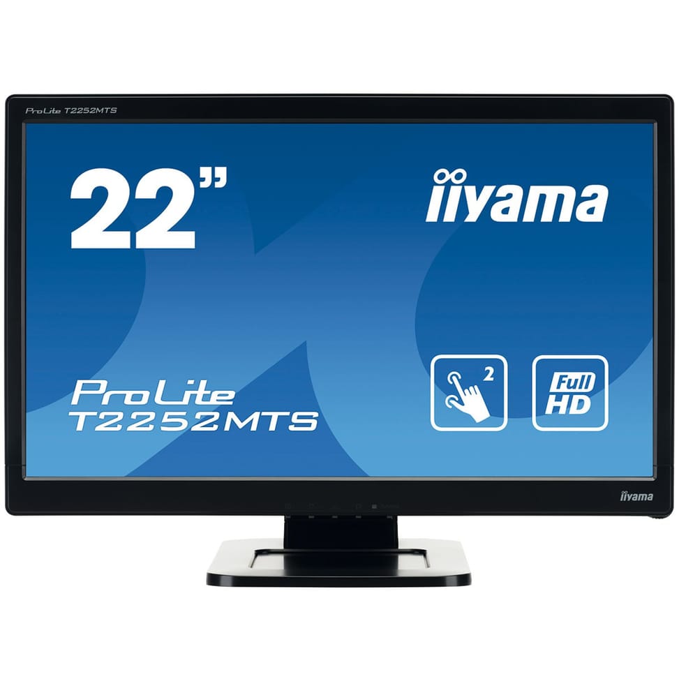 Moniteur IIYAMA Tactile 21.5 pouces Multi points (dual) Full HD ProLite T2252MTS-B3