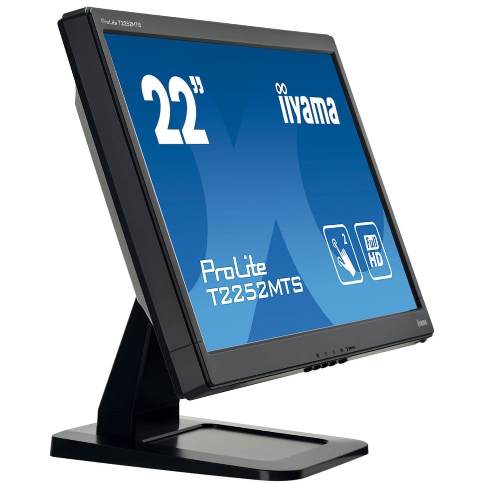 Moniteur IIYAMA Tactile 21.5 pouces Multi points (dual) Full HD ProLite T2252MTS-B3
