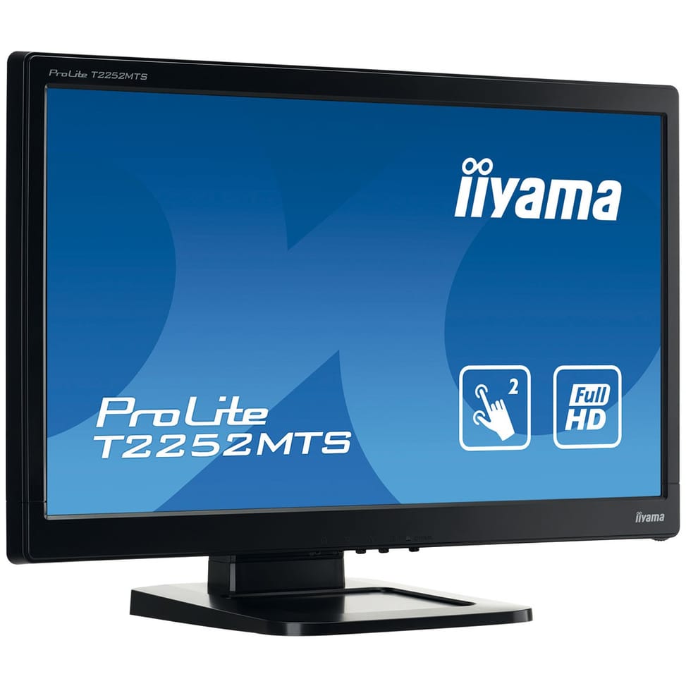 Moniteur IIYAMA Tactile 21.5 pouces Multi points (dual) Full HD ProLite T2252MTS-B3