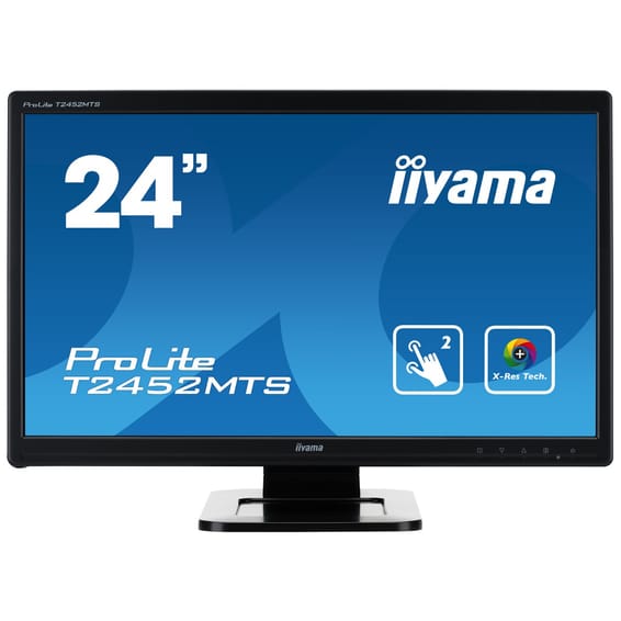 Écran tactile IIYAMA Tactile 23.6 pouces Multi points (dual) Full HD ProLite T2452MTS-3