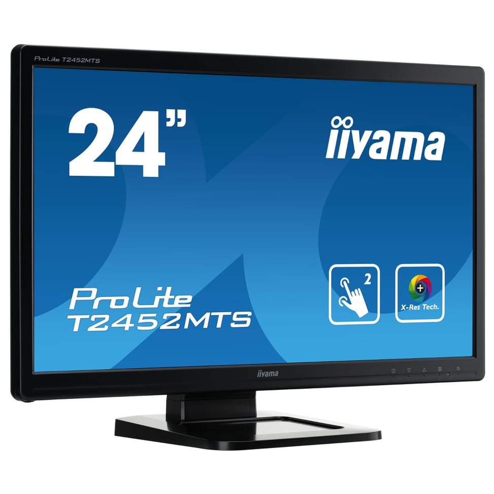 Moniteur IIYAMA Tactile 23.6 pouces Multi points (dual) Full HD ProLite T2452MTS-3