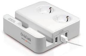 Parasurtenseur et station de charge xenon TABstation OVISLINK pour smartphones et tablettes