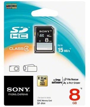 Carte SONY SDHC 8GB CLASS 4