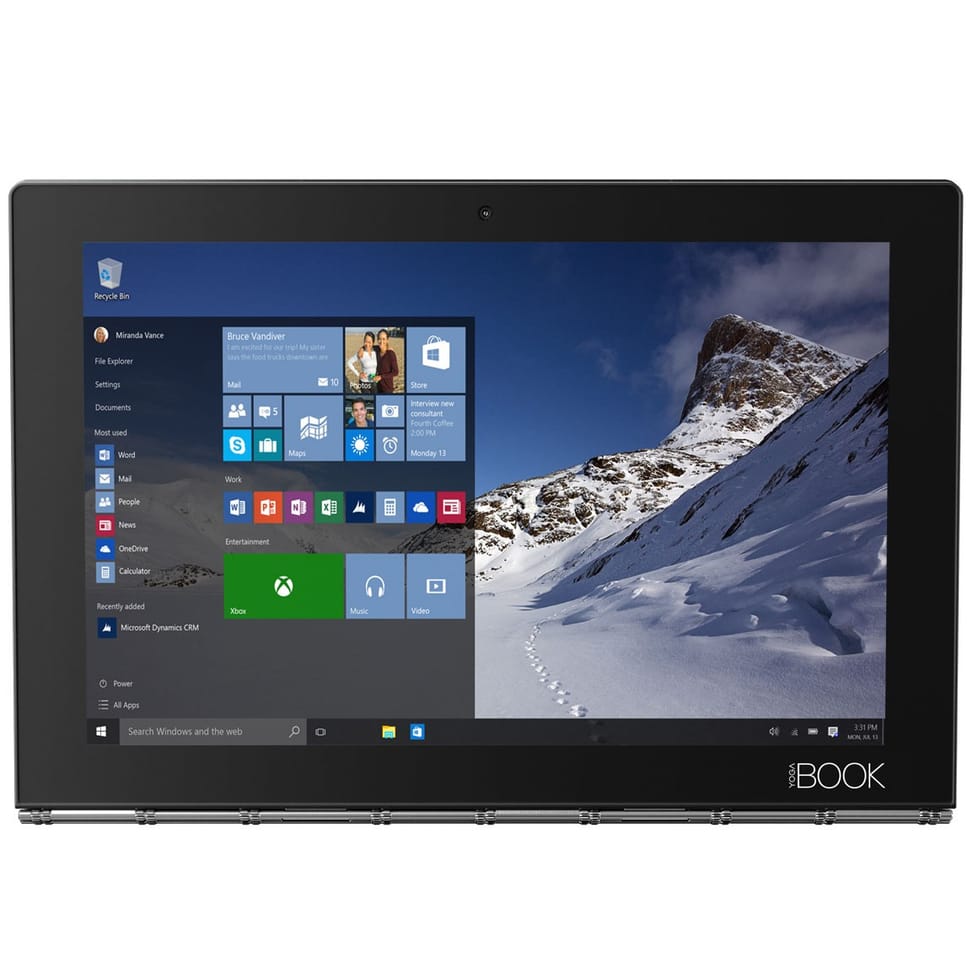 Lenovo 2-en-1 YOGA Book X91 avec Windows 10"