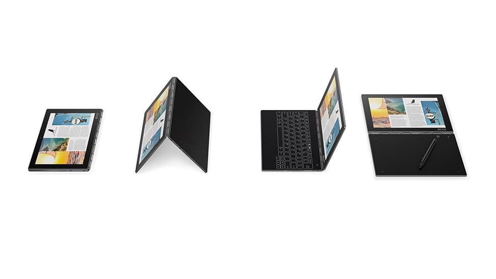 Lenovo 2-en-1 YOGA Book X91 avec Windows 10"