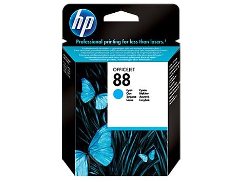 HP 88 Cyan - Cartouche d'encre HP d'origine (C9386AE)