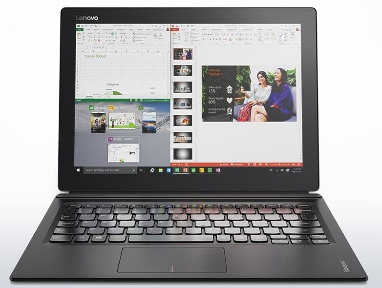 Tablette PC 2-en1 Lenovo Miix 510 Noir (80U100C4FE) — image 5