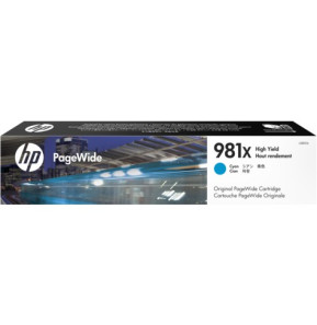 HP 981X Cyan - Cartouche PageWide grande capacité HP d'origine (L0R09A)