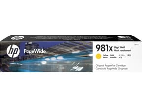 HP 981X Jaune - Cartouche PageWide grande capacité HP d'origine (L0R11A)
