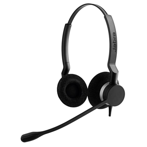 Jabra BIZ 2300 QD Duo Noise-cancelling Stereo Headset (2309-820-104) (QD connection, not USB)