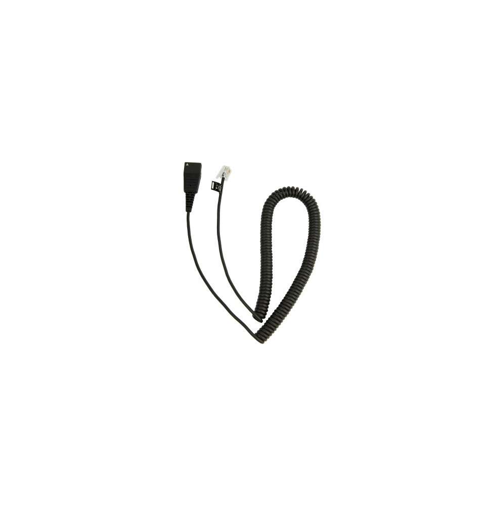 Cordon Jabra quick disconnect QD vers interface modulaire RJ10 2 mètres ...