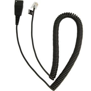 Jabra Quick Disconnect QD to Modular Interface Cord RJ10 2 metres (8800-01-37) — image 1