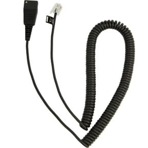 Cordon Jabra quick disconnect QD vers interface modulaire RJ10 2 mètres (8800-01-37)