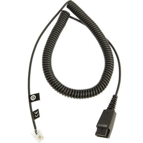 Cordon Jabra quick disconnect QD vers interface modulaire RJ9 2 mètres (8800-01-01)