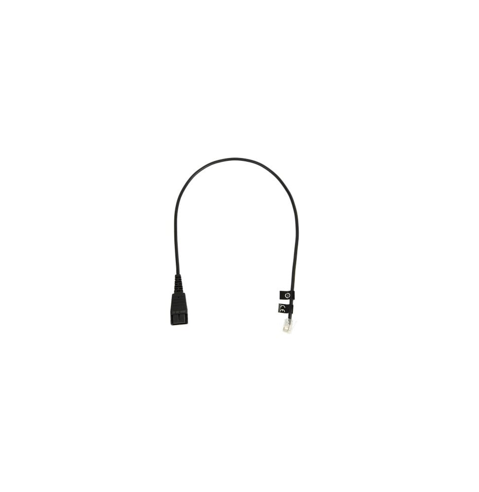 Cordon droit Jabra Quick Disconnect QD RJ10 0,5 mètre (8800-00-01)